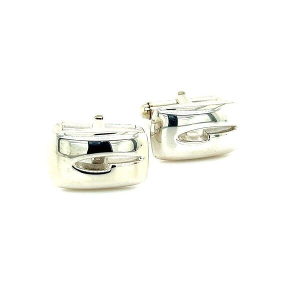 Gucci Estate Mens Cufflinks Silver G21